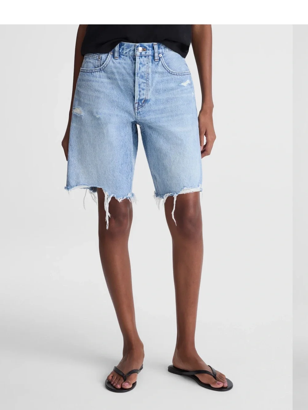 Madewell Women’s Long Denim Shorts NWT